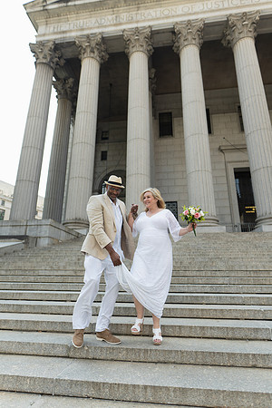 Kelly and Aundray - City Hall Wedding -83