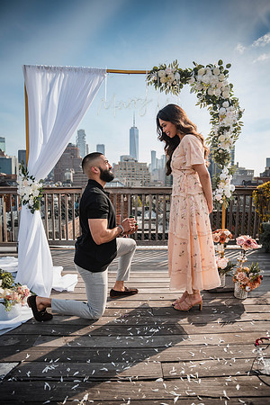 Magical Rooftop Proposal Captured by NYC Proposal Photographer