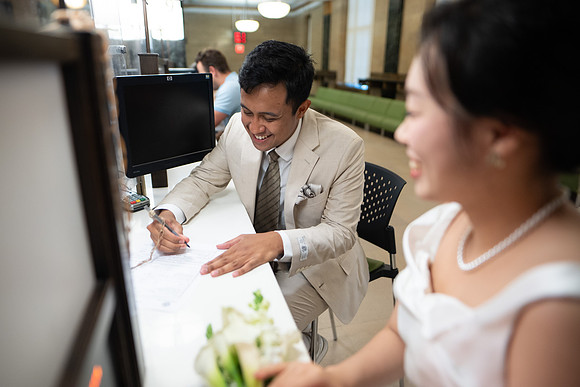 Muhammad & Caryn - City Hall Wedding -4